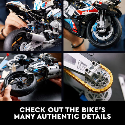 LEGO Technic Motorcycle Model Kit with Authentic Features for Adult - Multicolor (Like New, No Retail Box)