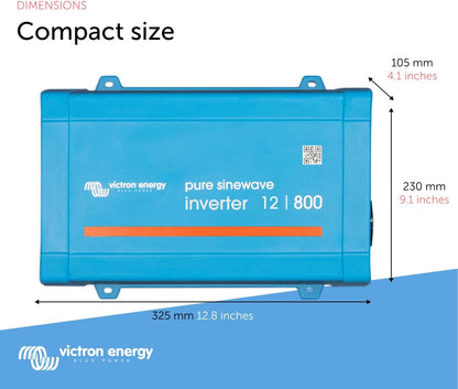 Victron Energy 800VA 12V DC Pure Sine Wave Inverter, 120V AC VE. with NEMA GFCI (Used, No Retail Box)