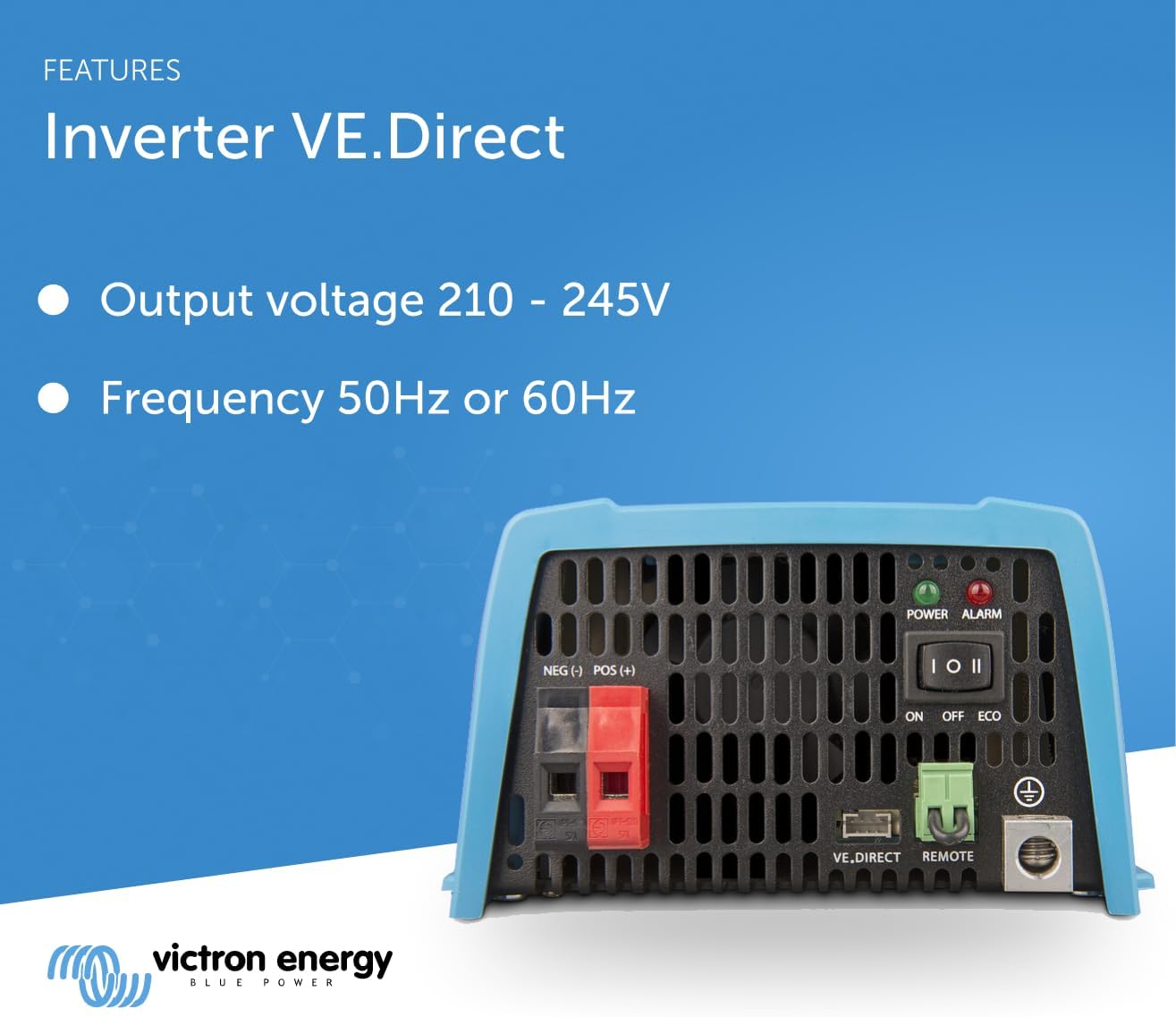 Victron Energy 800VA 12V DC Pure Sine Wave Inverter, 120V AC VE. with NEMA GFCI (Used, No Retail Box)