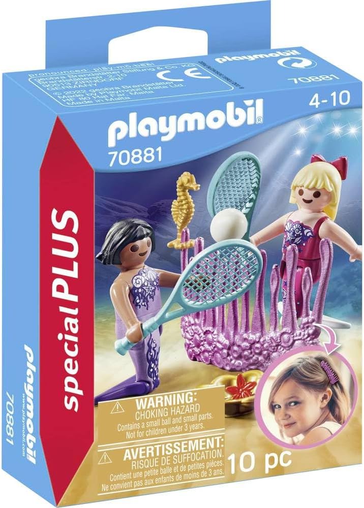Playmobil Fantasy Plastic Mermaids Figures Toys, 10 Pcs, Ages 4+ Years, One Size (Like New)