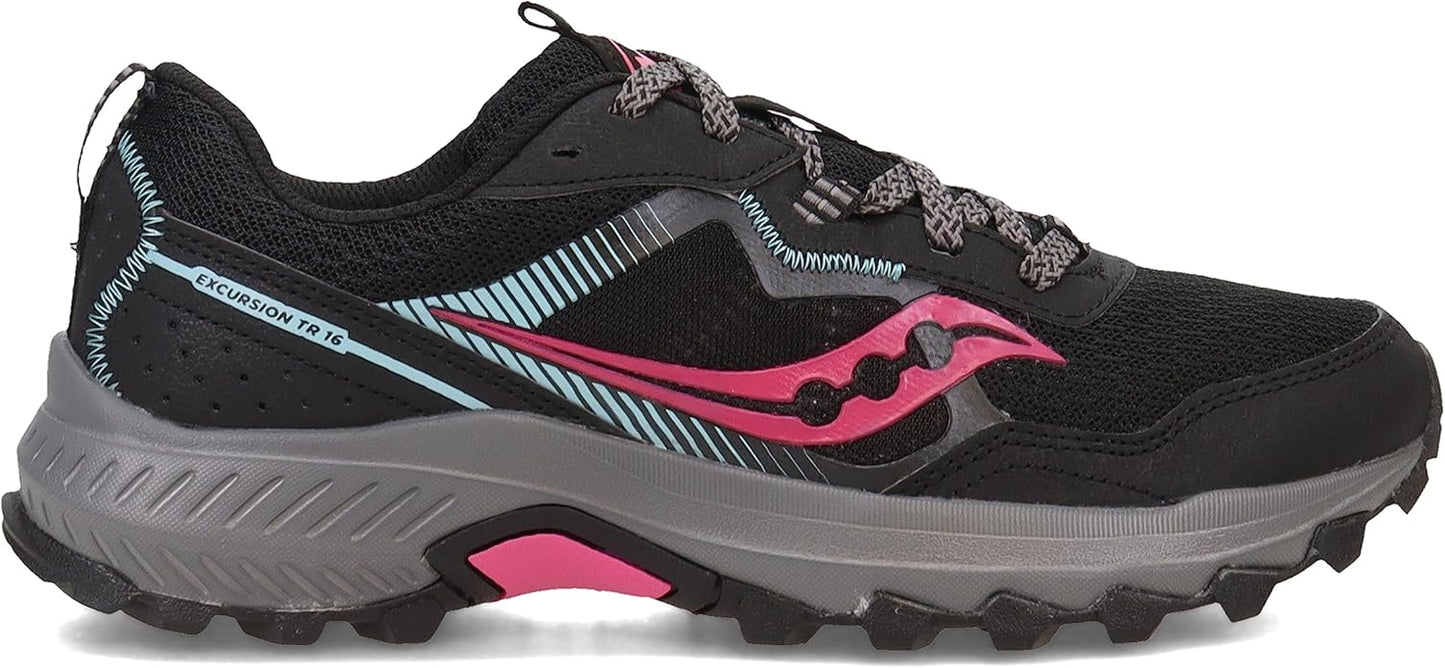 Saucony S10744-10 Women's Mesh Excursion Tr16 Trail Running Shoe, Rubber Sole (Like New)