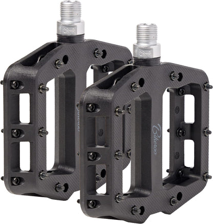 Bikeroo Nylon MTB Platform Spindle Mountain Bike Pedals with Grip Pins for Adult (Like New)
