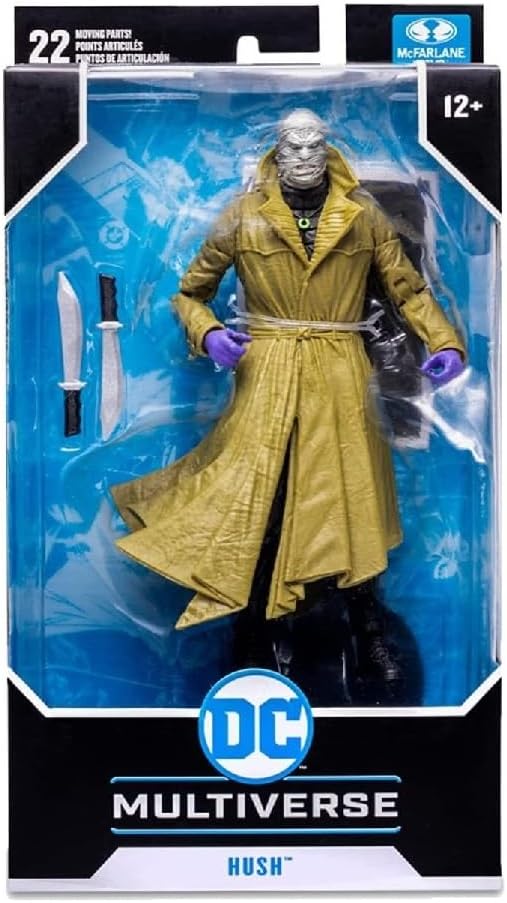 McFarlane Toys DC Multiverse Hush 7-inch Action Figure with Daggers and Art Card (New, Damaged Retail Box)