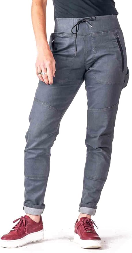 Dovetail Workwear Mid-high Rise Waist Sweatpant for Women, Black Denim - Size 24 (Like New)