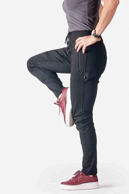 Dovetail Workwear Mid-high Rise Waist Sweatpant for Women, Black Denim - Size 24 (Like New)