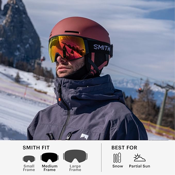 SMITH 4D MAG Performance Snowsports Goggles with ChromaPop Lens for Snowboarding (Like New)