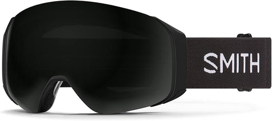 SMITH 4D MAG Snow Goggles with ChromaPop Sun Black Lens for Snowboarding, Black (Like New, No Retail Box)
