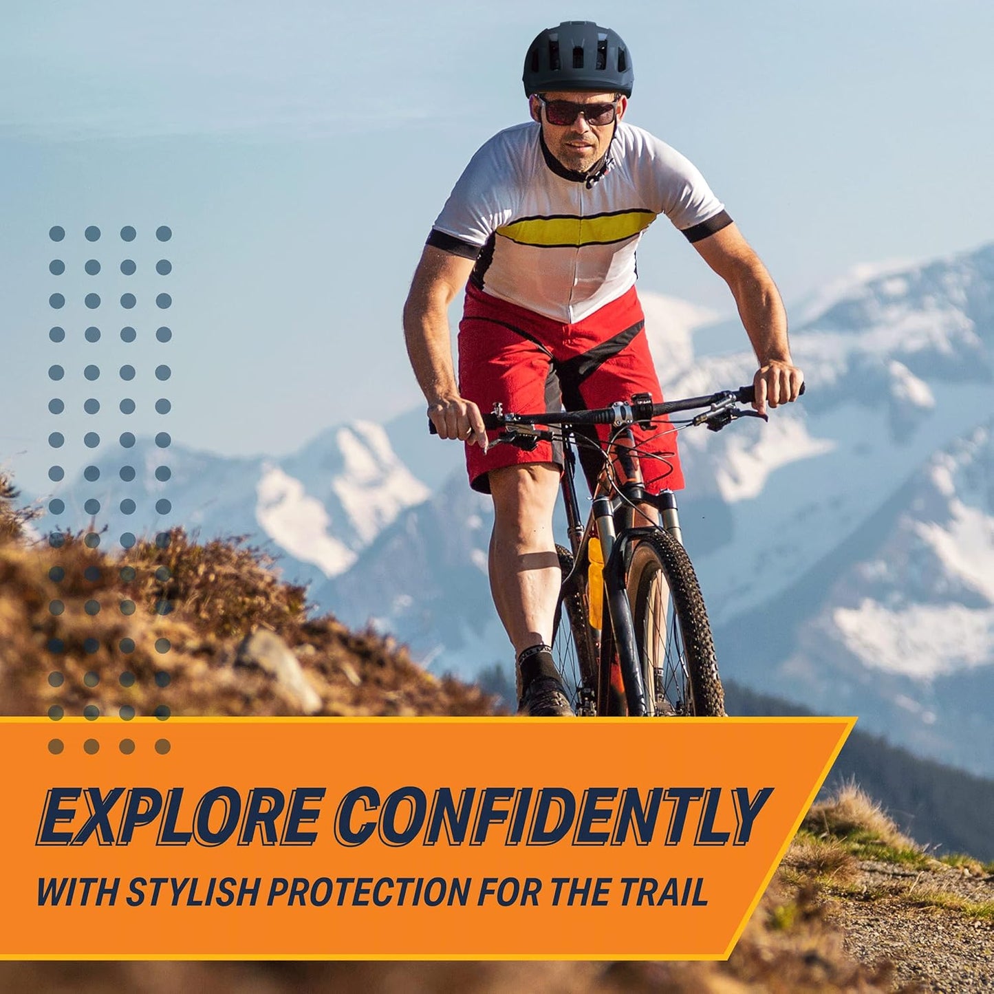 Bikeroo Visor MTB Road Mountain Sports Adult Bicycle Helmet w/ Safety Protection (Like New, Damaged Retail Box)