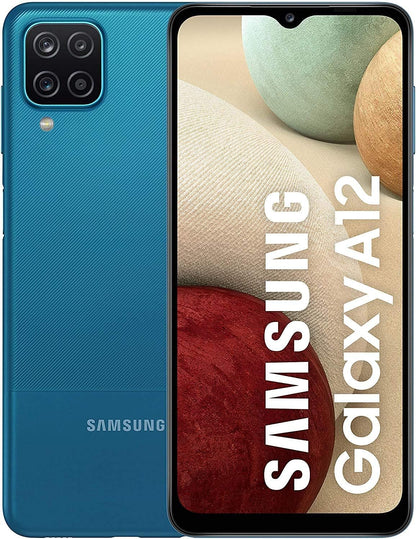 Samsung Galaxy A12 4G 2020 32GB+3GB 6.5" Single SIM AT&T Locked Smartphone, Blue (Used)