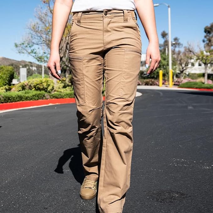 LA Police Lightweight BFE Stretch Tactical Cargo Pants for Women, Slim Fit (New)