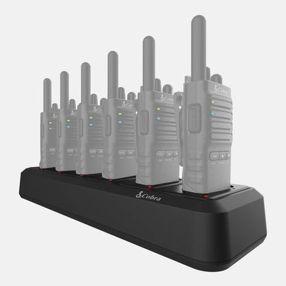 Cobra CH6-PX650 Gang Battery Charger with 6 Port Charging Dock for PX655, 240V (Like New)
