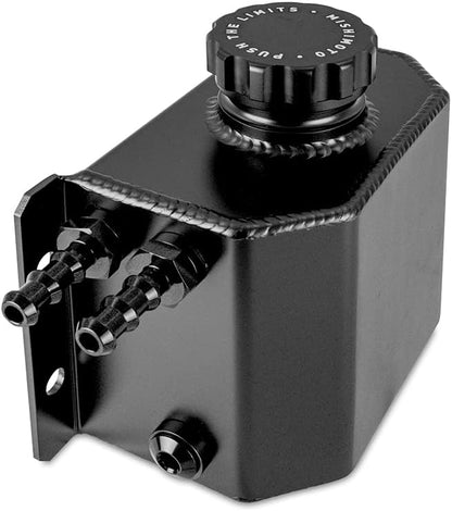 Mishimoto MMRT-1LBK Universal Coolant Overflow Tank, 1 Quart, 3mm Thick - Black (Like New)