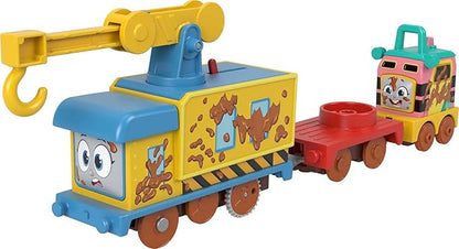 Thomas & Friends Muddy Fix 'em Friends Motorized Carly & Sandy Train Toy Set (Used)