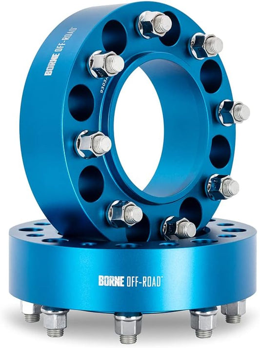 Mishimoto BNWS-002-500BL Blue Borne Off-Road Wheel Spacers for Ford F-250/F-350 (Like New)