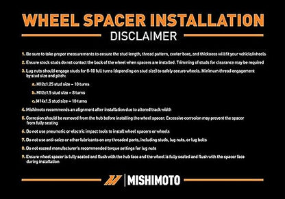 Mishimoto Borne Off-Road Wheel Spacers for Toyota Tacoma & 4Runner, 1.20" Thick (Like New)