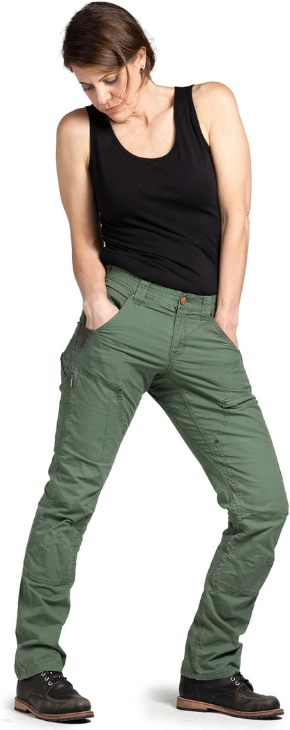 Dovetail Workwear Women'S Britt X Ultra Light Cargo Pant, Lichen Green, Size 6 L (Like New, No Retail Box)