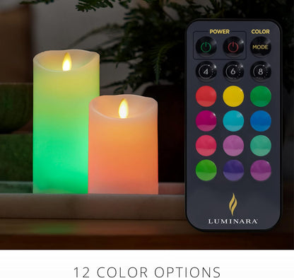 Luminara Paraffin Wax Flameless Changing LED Candle for Indoor, Battery Operated (Like New)