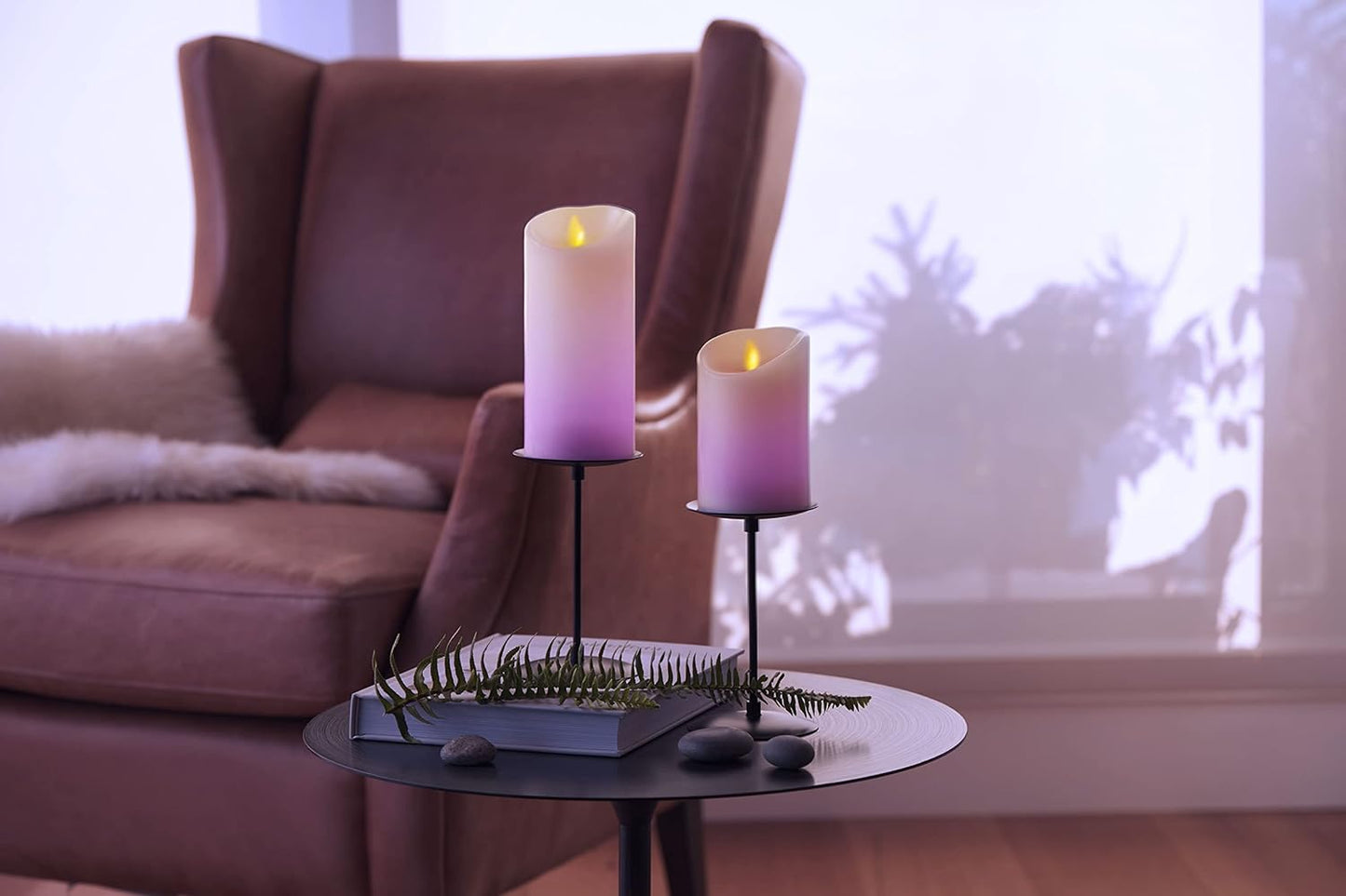 Luminara Paraffin Wax Flameless Changing LED Candle for Indoor, Battery Operated (Like New)