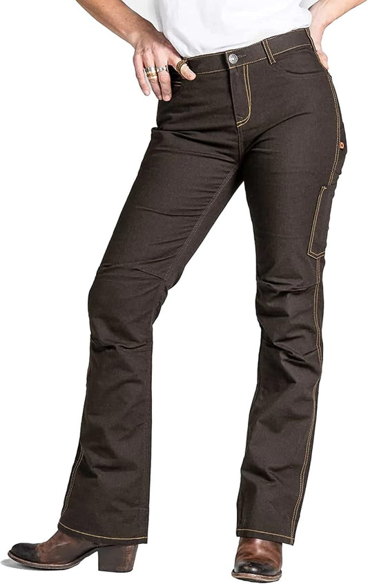 Dovetail Workwear DX Bootcut Cargo Pants for Women, 11 Functional Pockets (Like New)