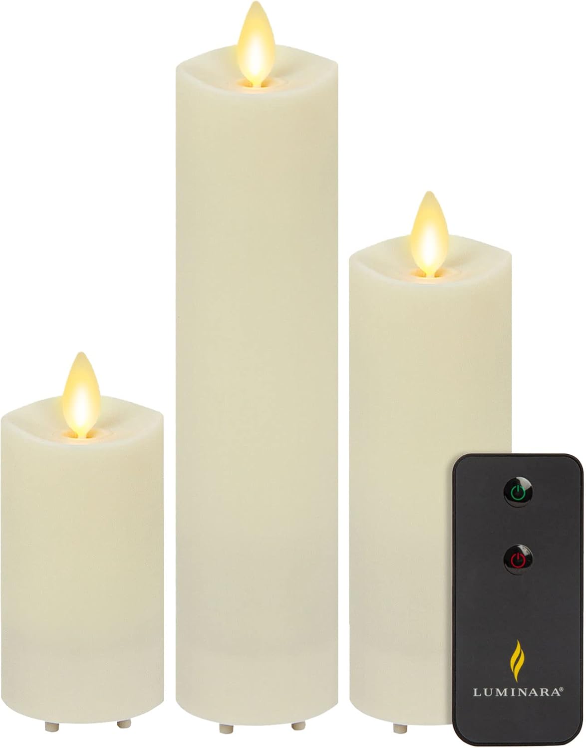 Luminara Flameless LED Moving Flame Pillar Candle for Outdoor & Indoor - 6 Watts (Like New)