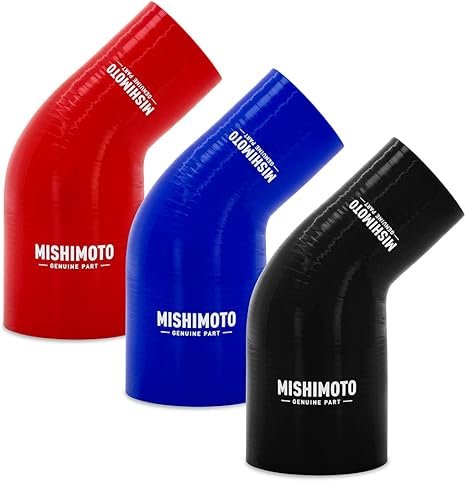 Mishimoto MMCP-R45-17525BL 45° Silicone Transition Coupler, 1.75" to 2.50", Blue (New)