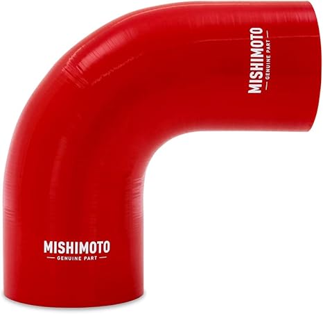 Mishimoto MMCP-R90-3040RD 90-Degree Silicone Transition Coupler, 3" to 4", Red (New)