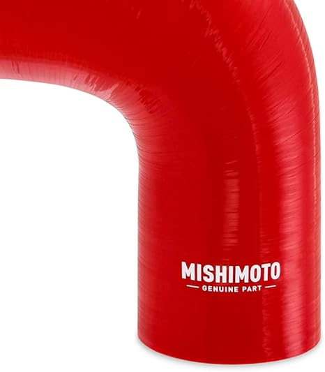Mishimoto MMCP-R90-3040RD 90-Degree Silicone Transition Coupler, 3" to 4", Red (New)