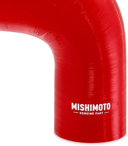 Mishimoto MMCP-R90-3040RD 90-Degree Silicone Transition Coupler, 3" to 4", Red (New)