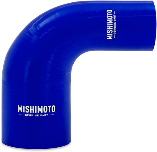 Mishimoto MMCP-R90-2030BL 90-Degree Silicone Transition Coupler, 2" to 3", Blue (New)