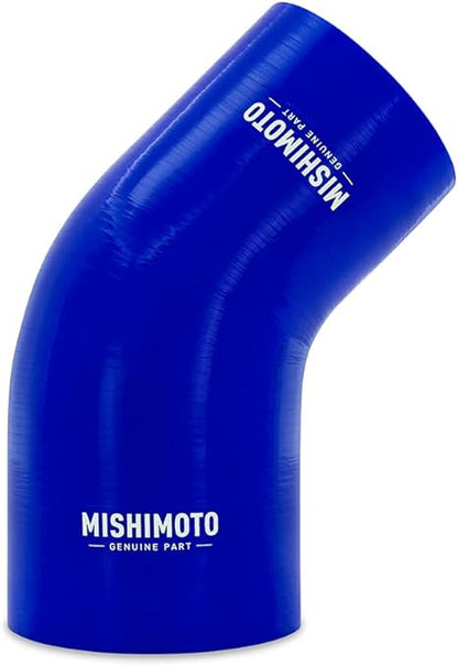 Mishimoto MMCP-R45-30375BL 45° Silicone Transition Coupler, 3.00" to 3.75", Blue (New)