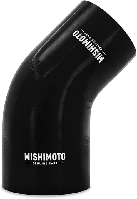 Mishimoto MMCP-R45-3040BK 45-Degree Silicone Transition Coupler, 3.00" to 4.00", (New)