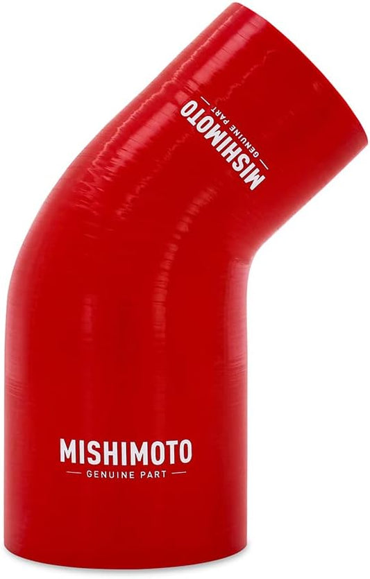 Mishimoto MMCP-R45-2530RD Red Silicone 45-Degree Transition Coupler, 2.50-3.00" (New)