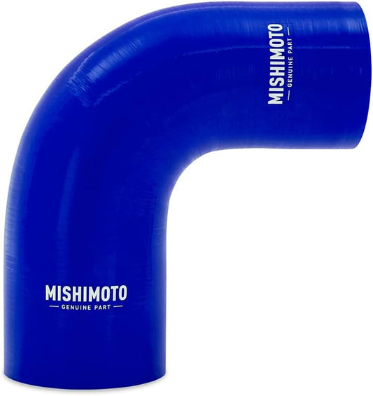 Mishimoto MMCPR9030325BL Blue Silicone 90-Degree Transition Coupler, 3.00"-3.25" (New)