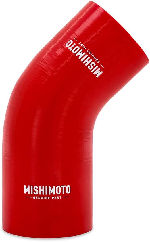 Mishimoto MMCP-R45-25275RD Red Silicone 45-Degree Transition Coupler, 2.50-2.75" (New)