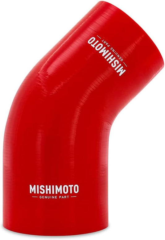 Mishimoto MMCP-R45-3040RD Red Silicone 45-Degree Transition Coupler, 3.00-4.00" (New)