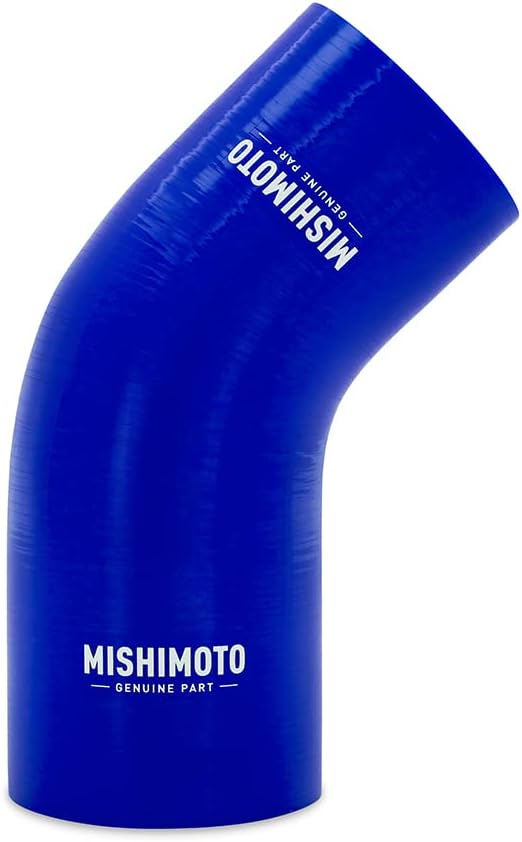 Mishimoto MMCPR4530325BL Blue Silicone 45-Degree Transition Coupler, 3.00"-3.25" (New)