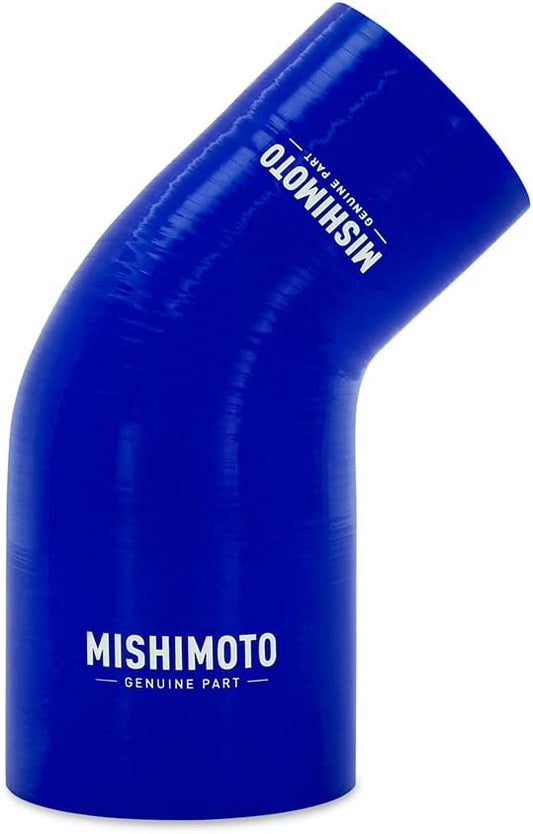 Mishimoto MMCPR453035BL Blue Silicone 45-Degree Transition Coupler, 3.00"-3.50" (New)