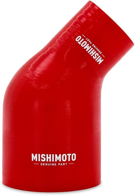 Mishimoto MMCP-R45-2540RD 45° Silicone Transition Coupler, 2.5" to 4" - Red (New)