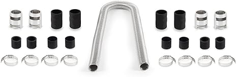 Mishimoto MMAH-U48C Universal Stainless Steel Radiator Hose Kit, 48”, Chrome (Like New)
