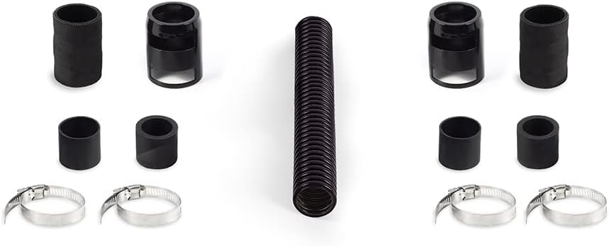 Mishimoto MMAH-U12BK Universal Flexible Stainless Steel Radiator Hose Kit, Black (Like New)