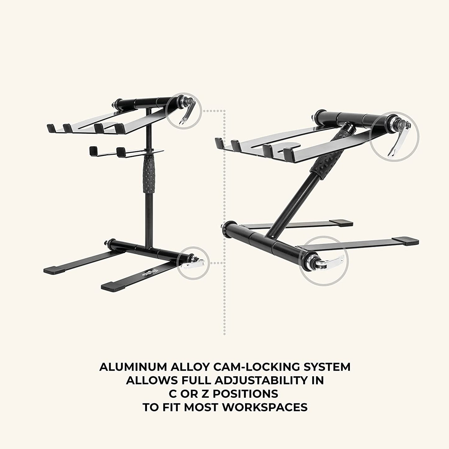 Headliner Los Angeles HL20005 Digistand Pro Folding DJ Laptop Stand - Black (Like New)