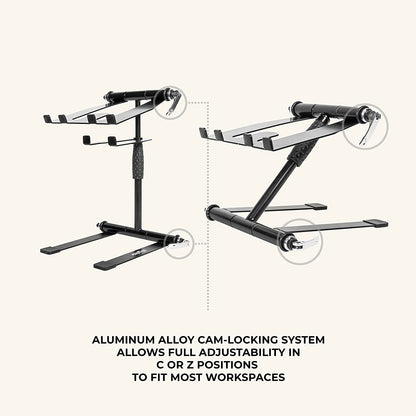 Headliner Los Angeles HL20005 Digistand Pro Folding DJ Laptop Stand - Black (Like New)