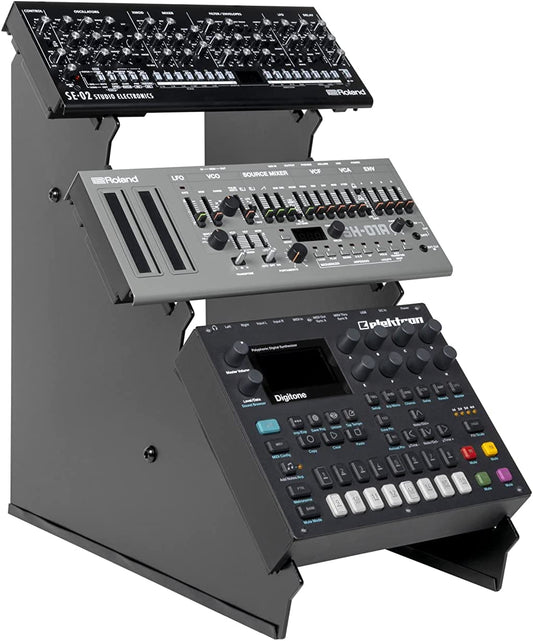 Headliner Los Angeles HL22053 3-Tier Desktop Synth Angled Stand - Black (Used)