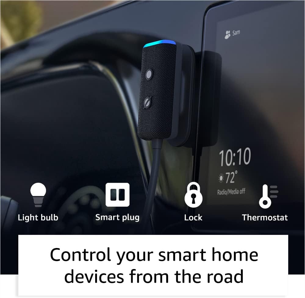 Amazon Echo Auto (2nd Gen) Hands-Free Alexa Car Accessory, Newest, Voice Control (Like New)