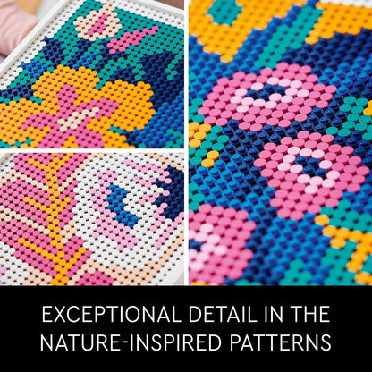 LEGO 3in1 Flower Pictures Wall Art Decoration Building Set for Adults, Men/Women (Like New)