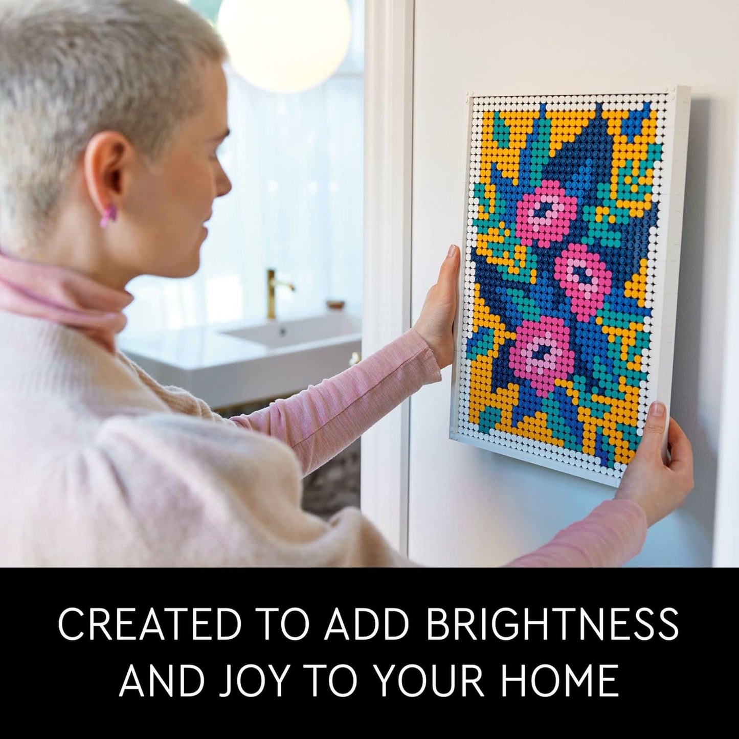 LEGO 3in1 Flower Pictures Wall Art Decoration Building Set for Adults, Men/Women (Like New)