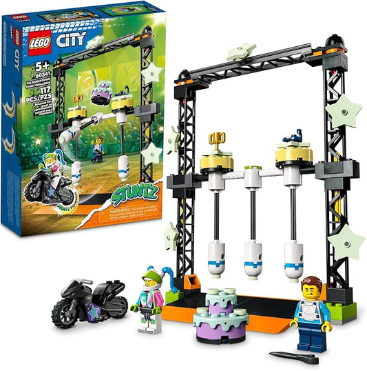 LEGO City Stuntz Knockdown Stunt Challenge Playset 60341 for Kid Age 5+, 117 Pcs (New, Damaged Retail Box)
