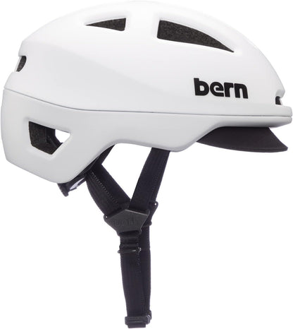 BERN Major Compass Dial-Adjusted Adult Bicycle Helmet, MIPS Matte White, Medium (Used)