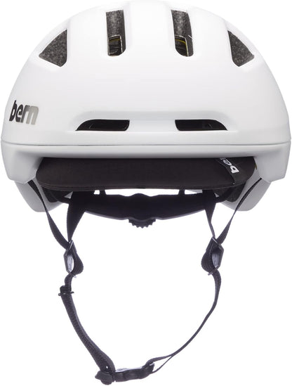 BERN Major Compass Dial-Adjusted Adult Bicycle Helmet, MIPS Matte White, Medium (Used)