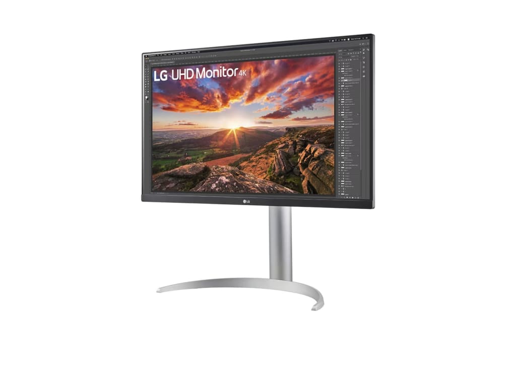LG 27BP85UN-W 27" IPS 4K UHD Computer Monitor with USB-C, VESA Display HDR 400 (Used)